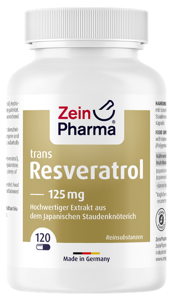 ZEINPHARMA Trans Resveratrol 125 mg kapsulas, 120 gab.