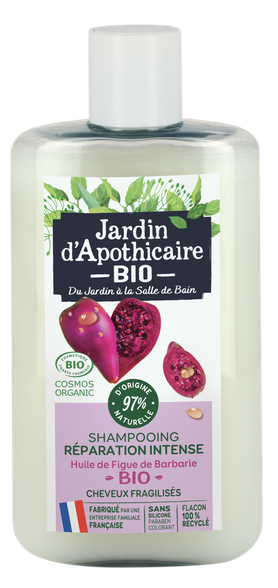 JARDIN  D'APOTHICAIRE With prickly pear oil regenerating organic shampoo, 250 ml