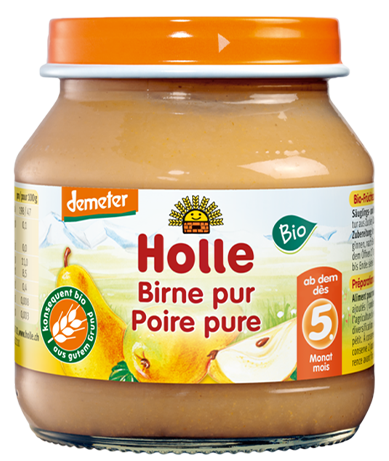 HOLLE Pear puree, 125 g