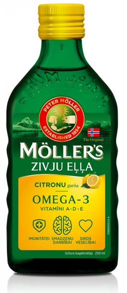 MOLLERS fish oil (lemon flavor), 250 ml
