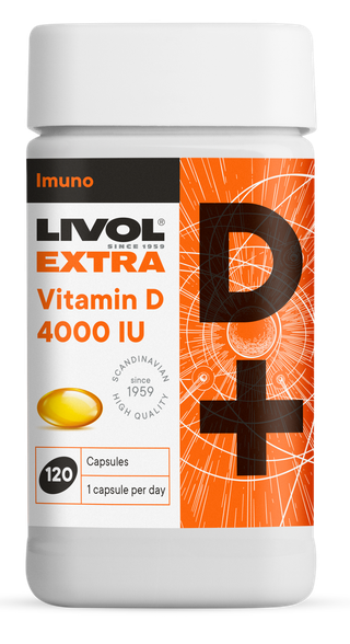 LIVOL  Extra Vitamin D 4000 IU capsules, 120 pcs.