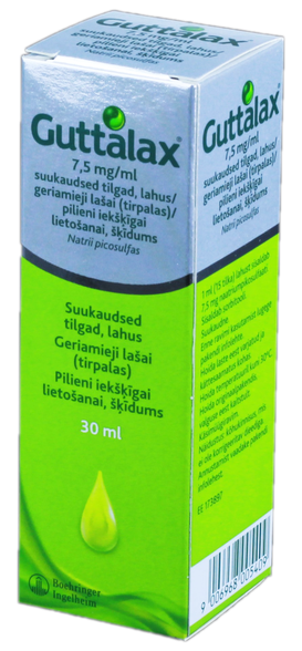 GUTTALAX 7,5 мг/мл капли, 30 мл