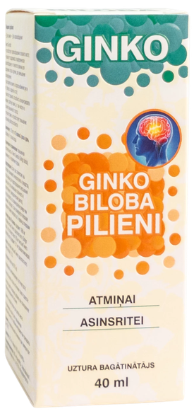 GINKO BILOBA pilieni, 40 ml