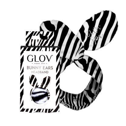 GLOV Bunny Ears Zebra spa hair band, 1 pcs.