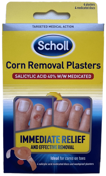 SCHOLL от мозолей пластырь, 4 шт.