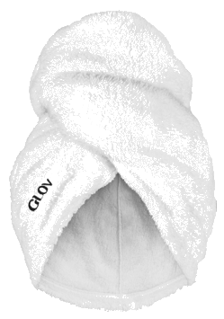 GLOV Towel Soft White mikrošķiedras dvielis matiem, 1 gab.