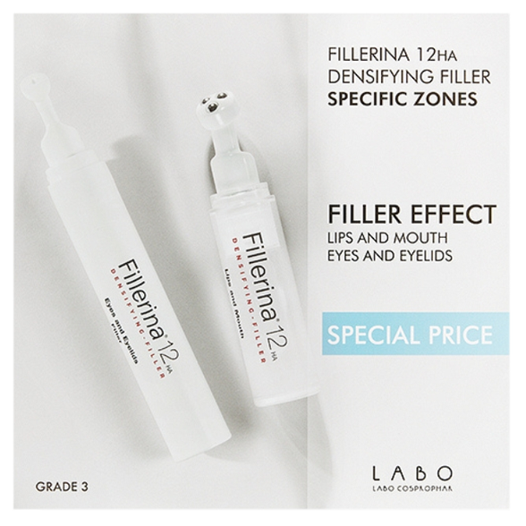 FILLERINA  12HA Intensity 3 Dermo-Cosmetic Filler For Lips and Eye Area set, 1 pcs.