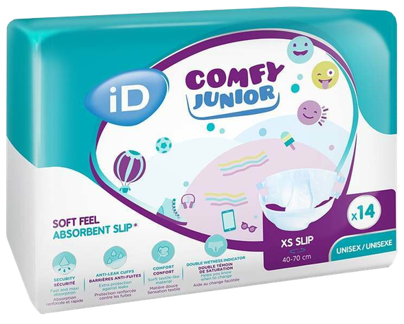 ID Comfy Junior XS Slip 40-70 см подгузники, 14 шт.