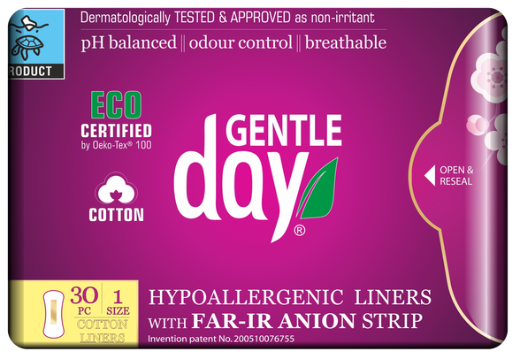 GENTLE DAY Regular pantyliner, 30 pcs.