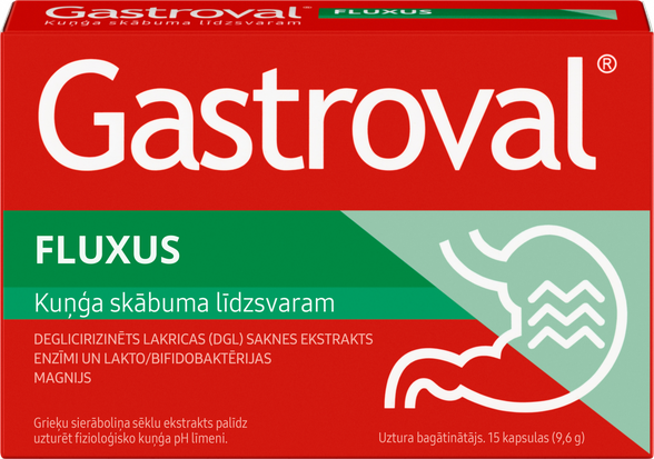 GASTROVAL Fluxus капсулы, 15 шт.