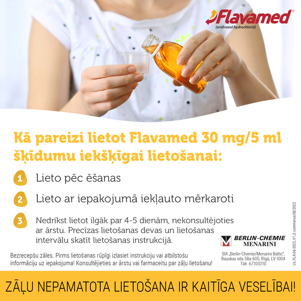 FLAVAMED 30 mg/5 ml syrup, 100 ml