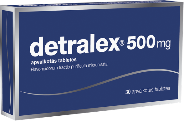 DETRALEX 500 mg tabletes, 30 gab.