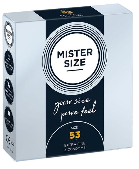 MISTER SIZE 53/180 mm condoms, 3 pcs.