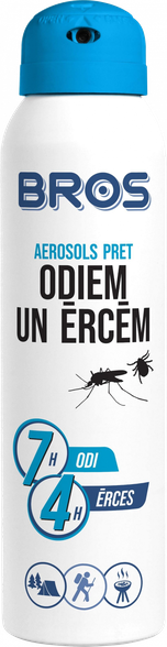 BROS spray against mosquitoes and ticks, 90 ml