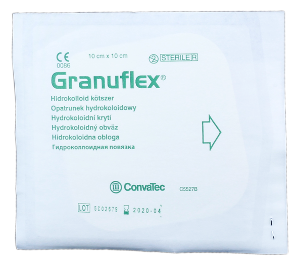 CONVATEC Granuflex 10 x 10 см гидроколлоидная повязка, 1 шт.