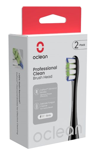 OCLEAN  Professional Clean P1C5 Black electric toothbrush heads, 2 pcs.