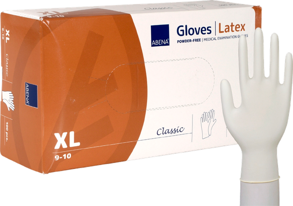 ABENA Size XL, latex gloves, 100 pcs.