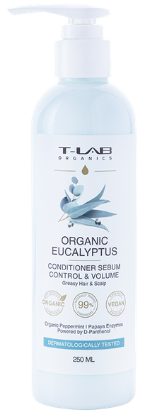T-LAB Eucalyptus Sebum Control & Volume кондиционер для волос, 250 мл