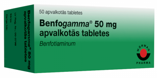 BENFOGAMMA 50 mg таблетки в оболочке, 50 шт.