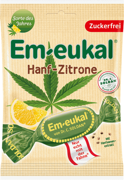 EM-EUKAL Hanf-Zitrone candies, 75 g