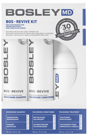 BOSLEY BosRevive Система от выпадения и для стимуляции роста неокрашенных волос комплект, 1 шт.