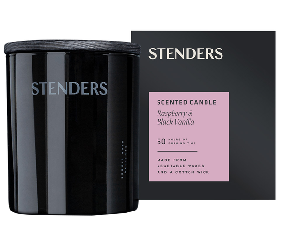 STENDERS Avenes un melnās vaniļas aromātiskā svece, 230 g