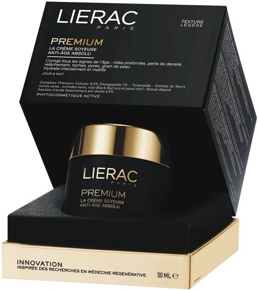 LIERAC Premium Soyeuse with Anti-Aging Effect for Normal and Combination Facial Skin face cream, 50 ml