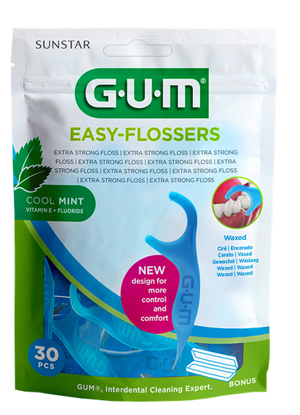GUM Easy-Flossers Cool Mint oral irrigator, 30 pcs.