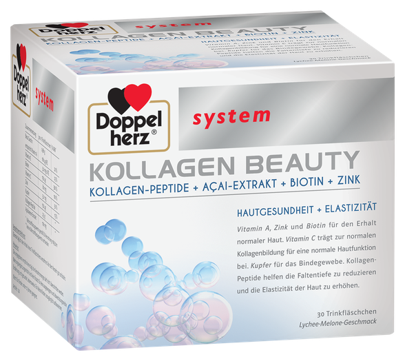 DOPPELHERZ System Kollagen Beauty kolagēns, 30 gab.