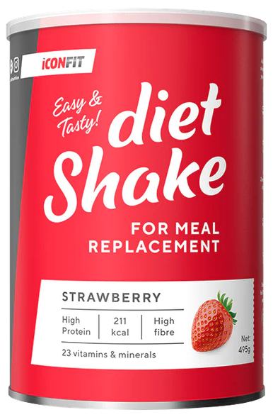 ICONFIT Diet Shake Strawberry pulveris, 495 g