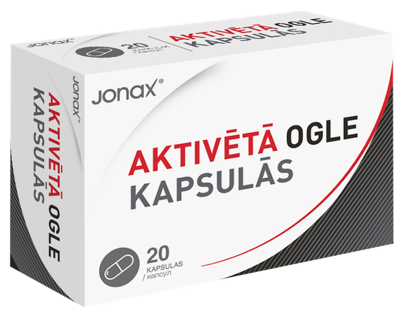 JONAX Aktivētā Ogle kapsulas, 20 gab.