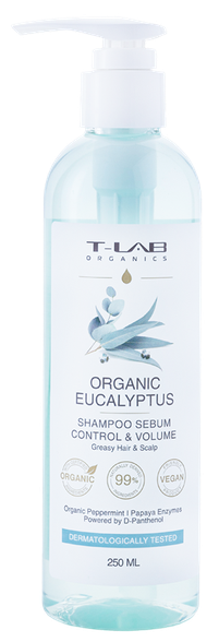 T-LAB Eucalyptus Sebum Control & Volume shampoo, 250 ml