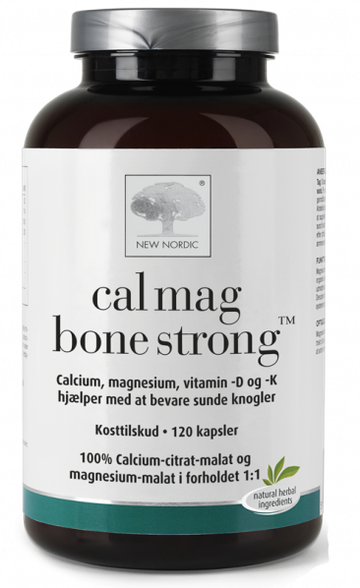 NEW NORDIC Cal Mag Bone Strong kapsulas, 120 gab.