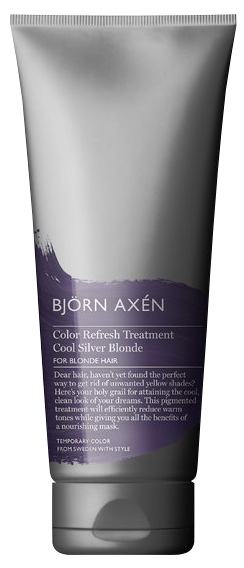 BJORN AXEN Color Refresh Treatment Cool Silver Blonde hair mask, 250 ml