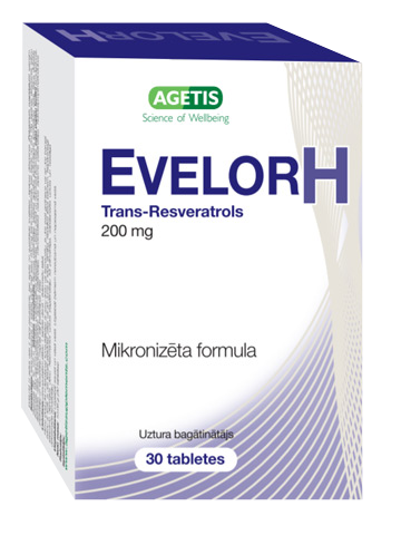 EVELOR H Trans-Resveratrols 200 mg таблетки, 30 шт.