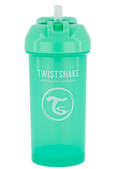 TWISTSHAKE Straw Cup 6+ mēn. krūzīte ar salmiņu, 360 ml