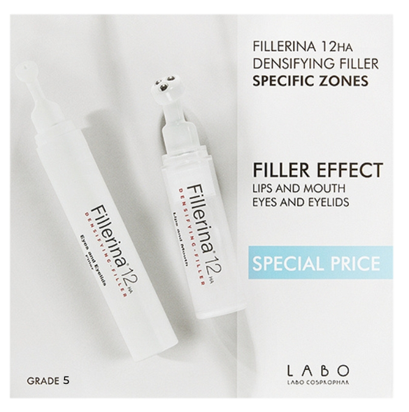 FILLERINA  12HA Intensity 5 Dermo-Cosmetic Filler For Lips and Eye Area set, 1 pcs.