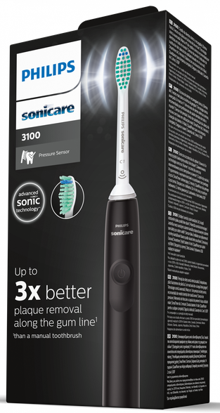 PHILIPS Sonicare 3100 (черная) HX3671/14 электрическая зубная щетка, 1 шт.