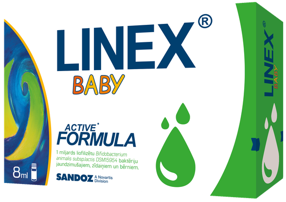 LINEX Baby pilieni, 8 ml