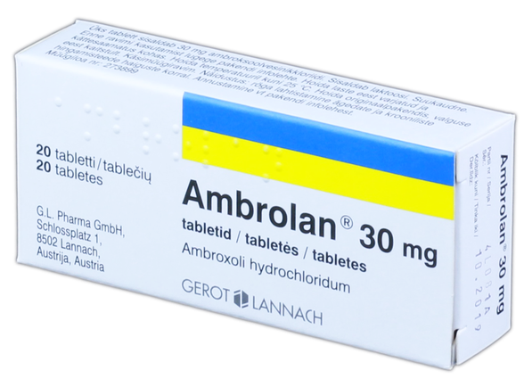 AMBROLAN 30 mg tabletes, 20 gab.