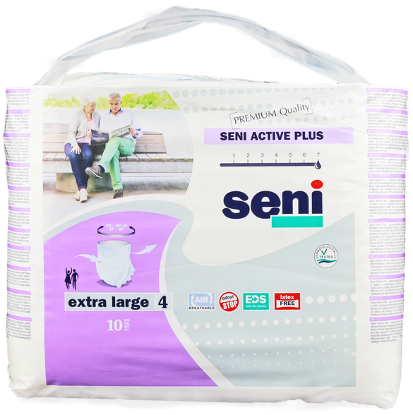SENI Active Plus XL (120-160 cm) nappy pants, 10 pcs.
