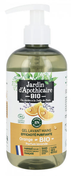 JARDIN  D'APOTHICAIRE Ar apelsīniem un lavandu ekoloģiskas šķidrās ziepes, 300 ml