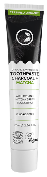NORDICS Whitener with activated charcoal & matcha toothpaste, 75 ml