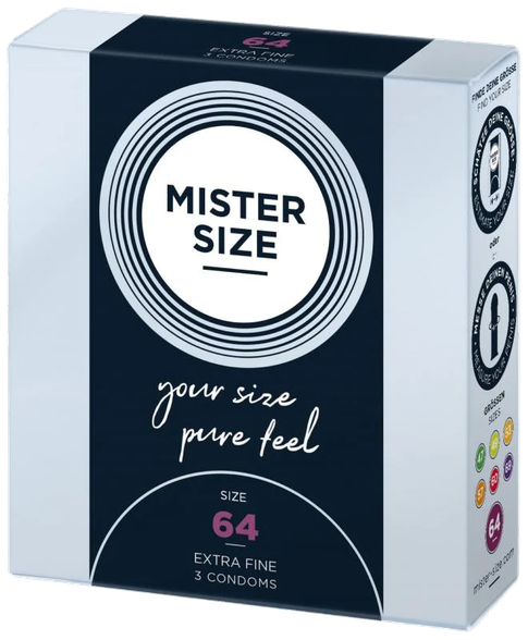 MISTER SIZE 64/225 mm condoms, 3 pcs.