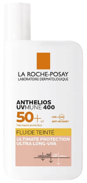 LA ROCHE-POSAY Anthelios UVmune 400 Tinted Fluid SPF50+ saules aizsarglīdzeklis, 50 ml