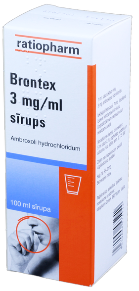 BRONTEX 3 mg/ml sīrups, 100 ml