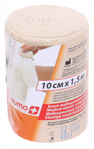 LAUMA MEDICAL 10 cm x 1,5 m medical elastic bandage, 1 pcs.