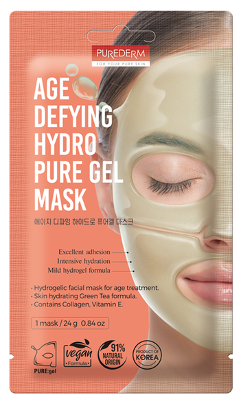 PUREDERM Age Defying Hydro Pure Gel sejas maska, 1 gab.