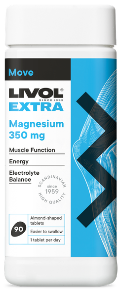 LIVOL  Extra Magnesium 350 mg tabletes, 90 gab.