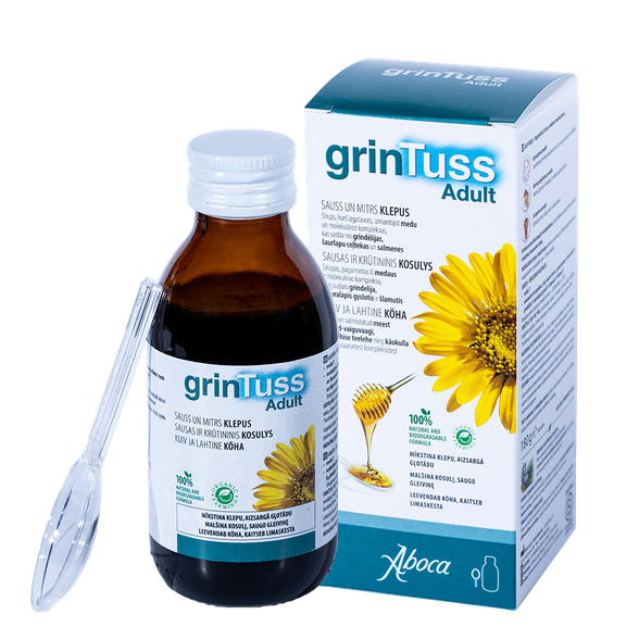 GRINTUSS Adult sīrups, 180 ml